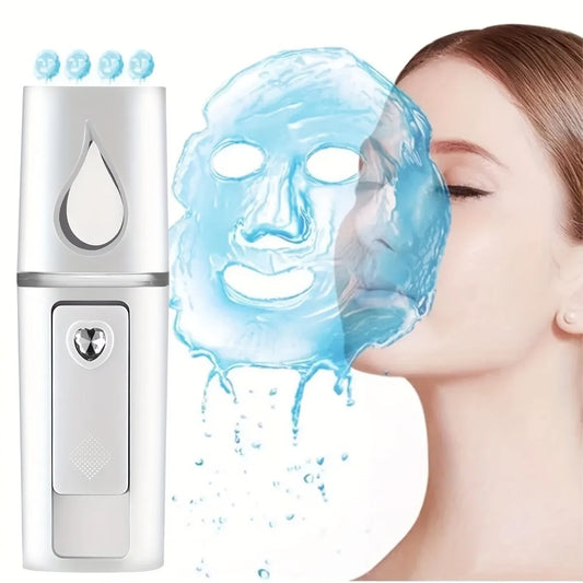 Facial Mister Mini Portable Rechargeable Handy Face Humidifier Facial Sprayer Skin Care Machine For Face Hydrating Daily Makeup
